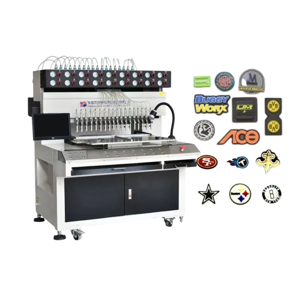 Emoji figure soft pvc keyring filling machine